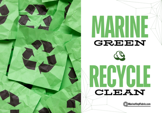 Marine Green Recycle Clean