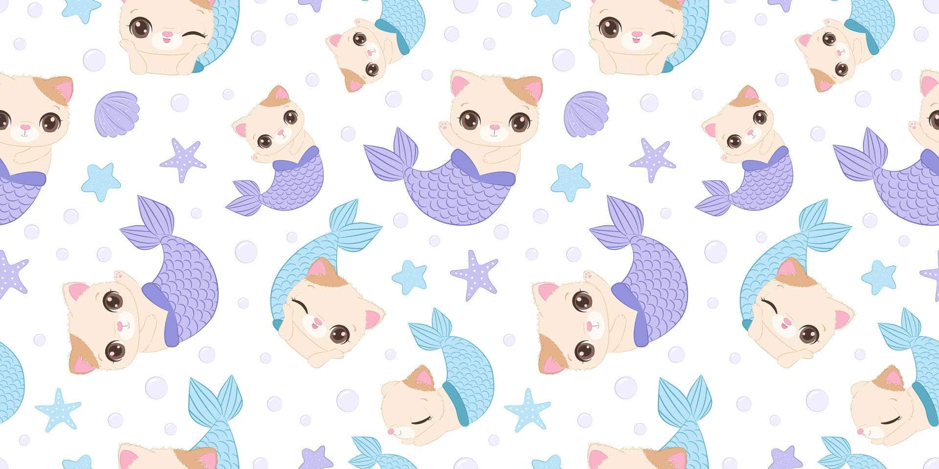 Adorable Mermaid Cats Vinyl