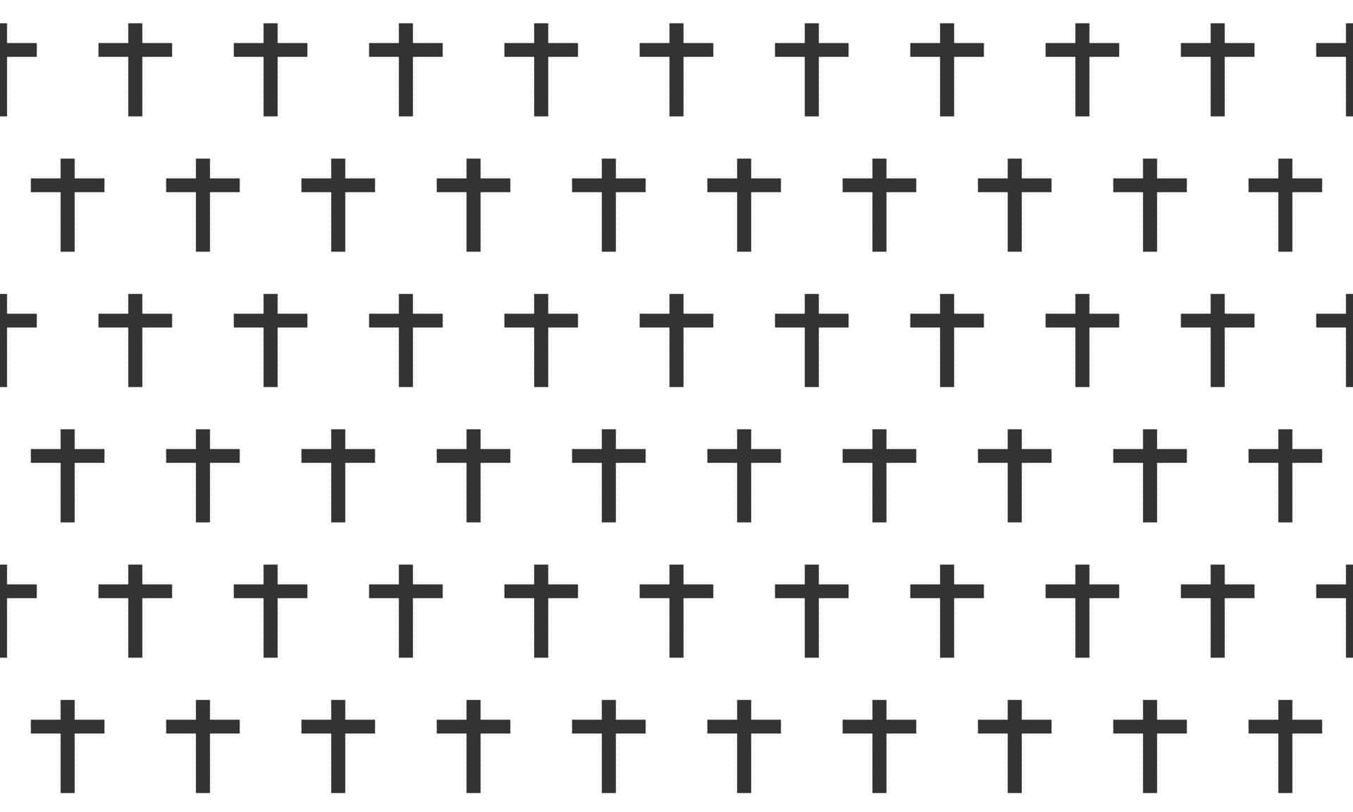 Black & White Cross Vinyl