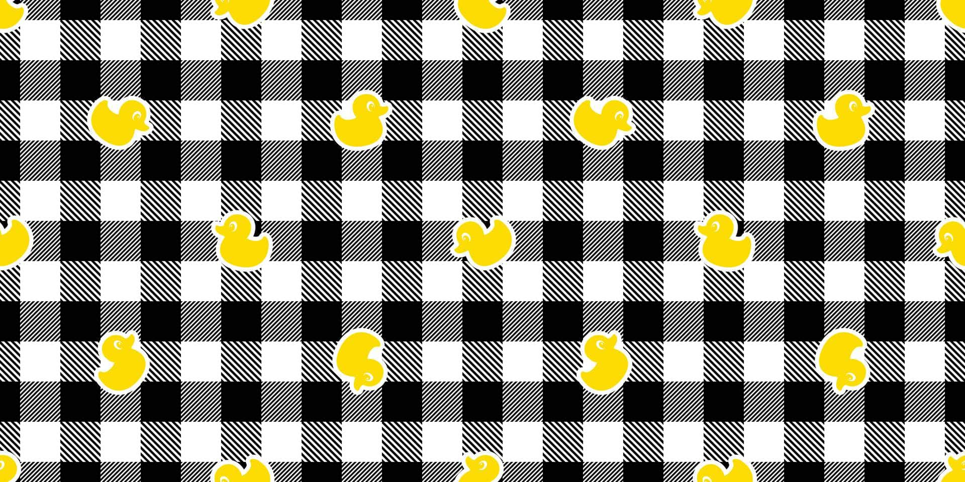 Black & White Rubber Duckies Vinyl