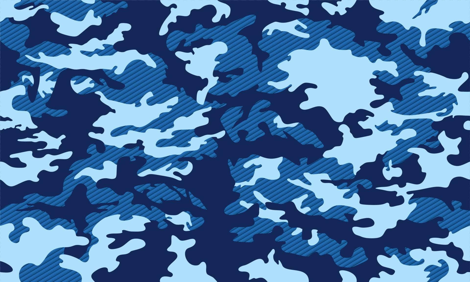 Blue Camouflage Vinyl