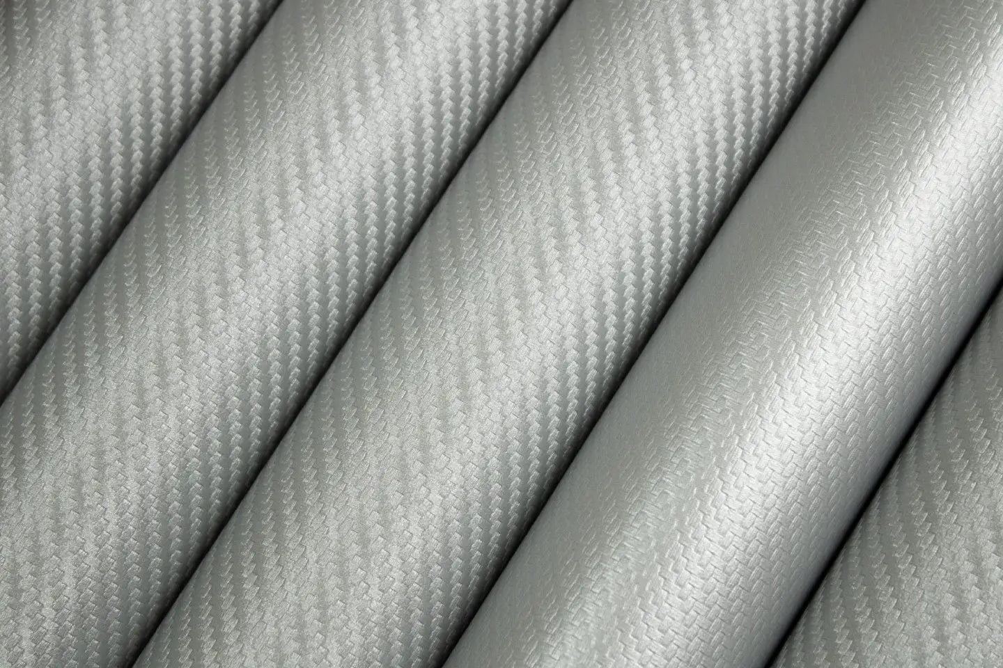 Carbon Fiber Silver Rolls Vinyl