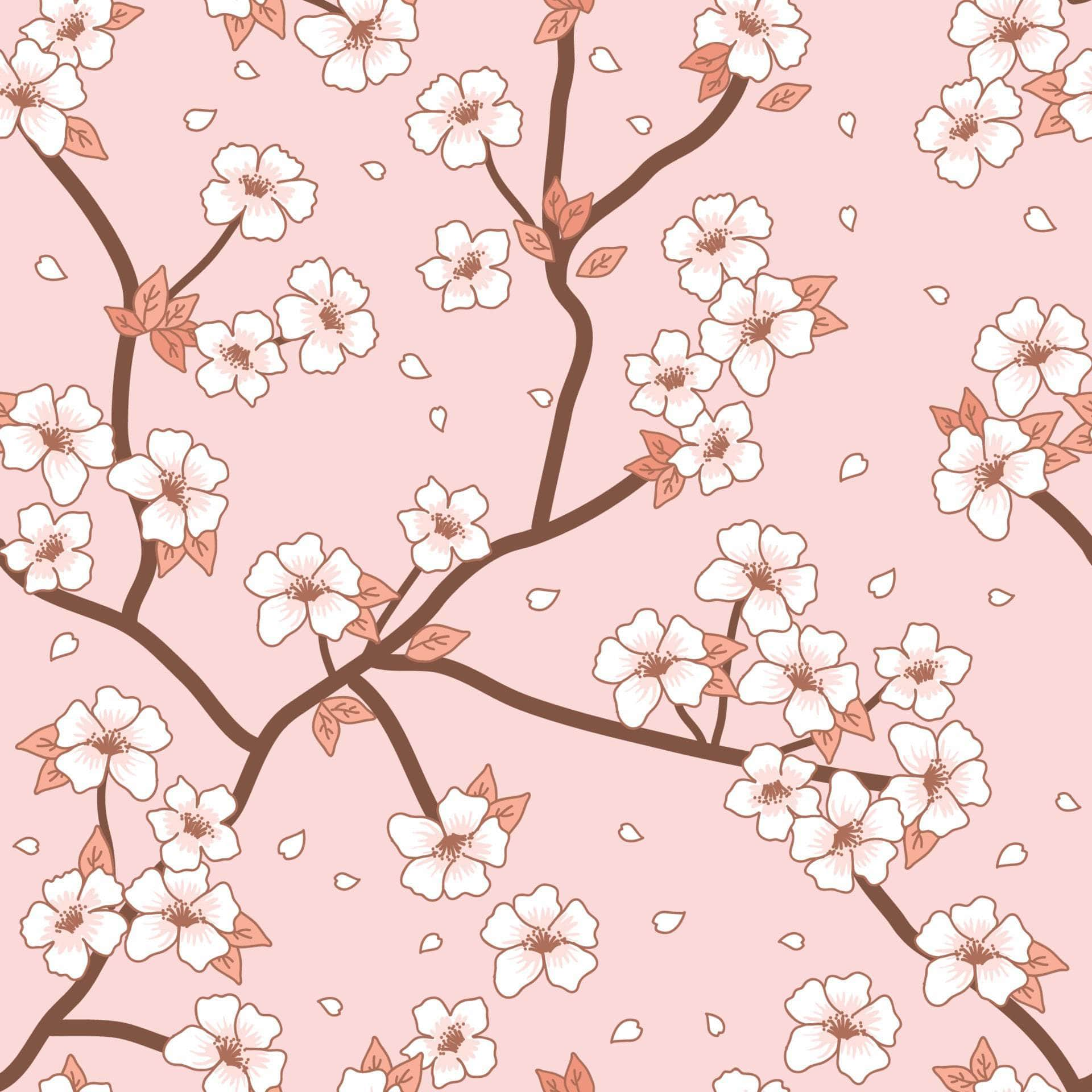 Cherry Blossom Flowers Vinyl