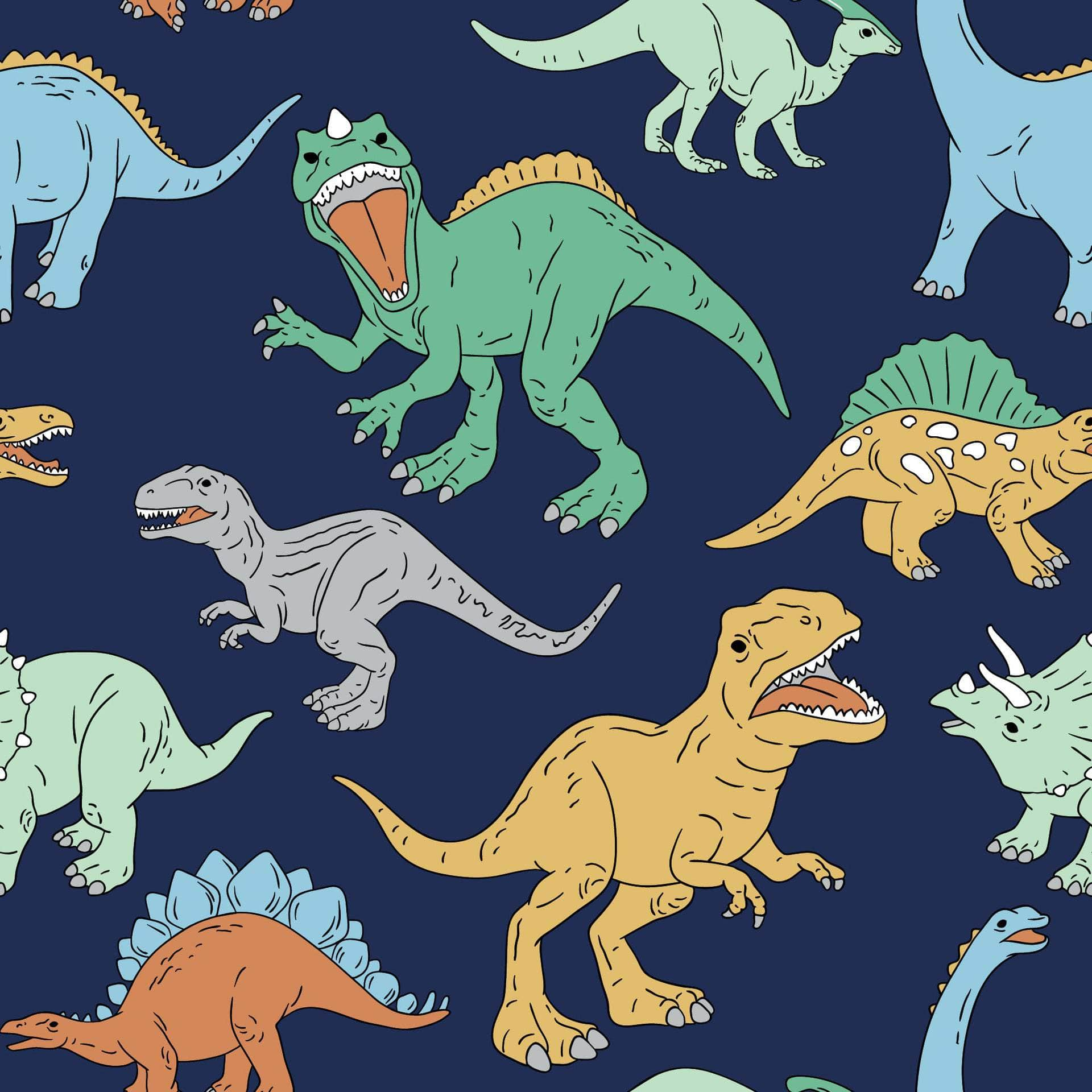 Colorful Dino Vinyl