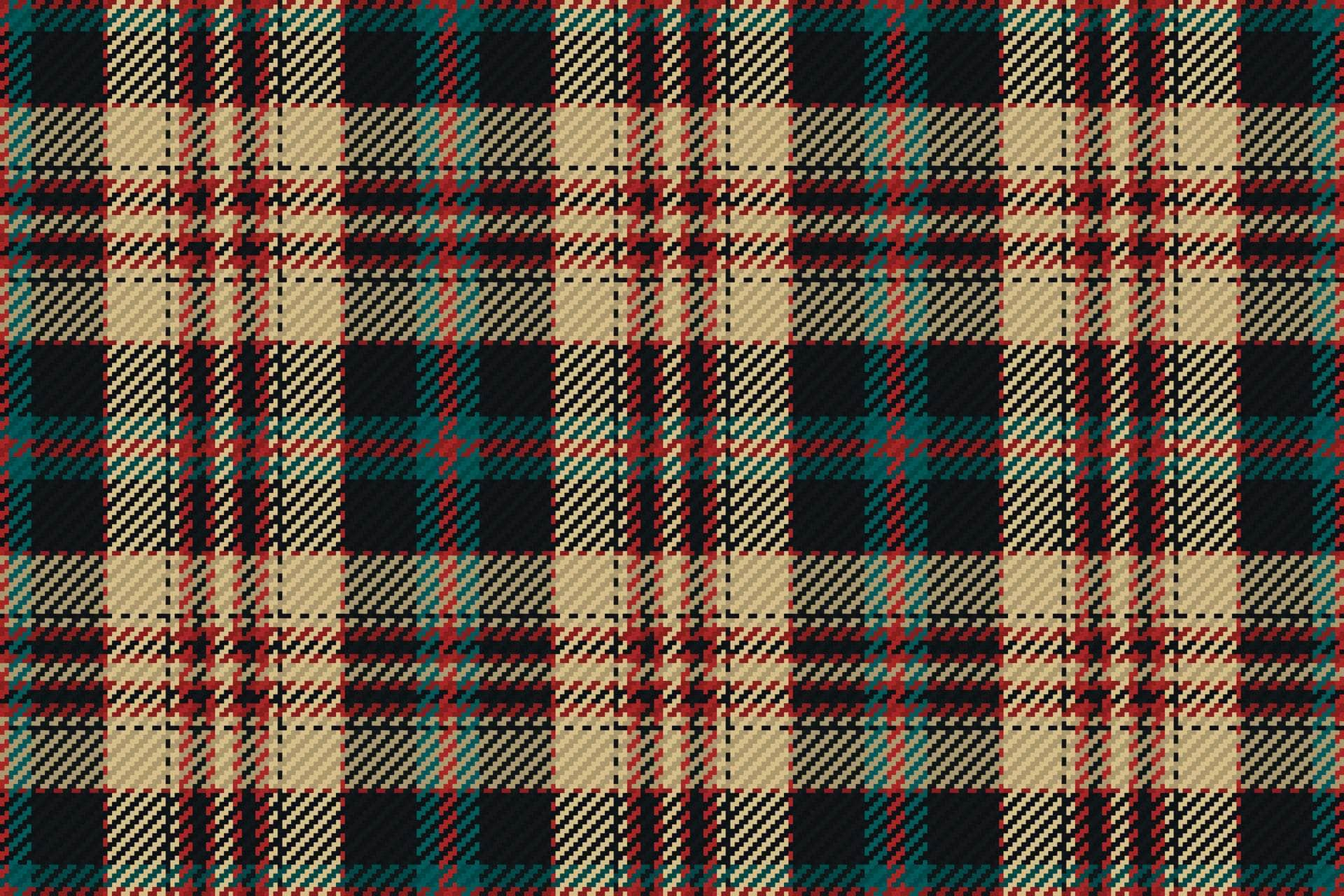 Grenn & Cream Plaid Vinyl