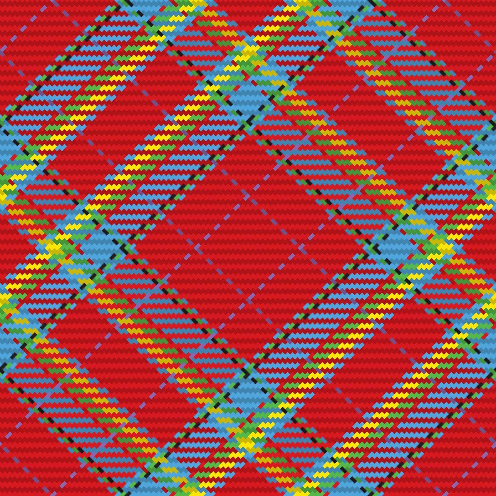 Red Blue & Green Plaid Vinyl