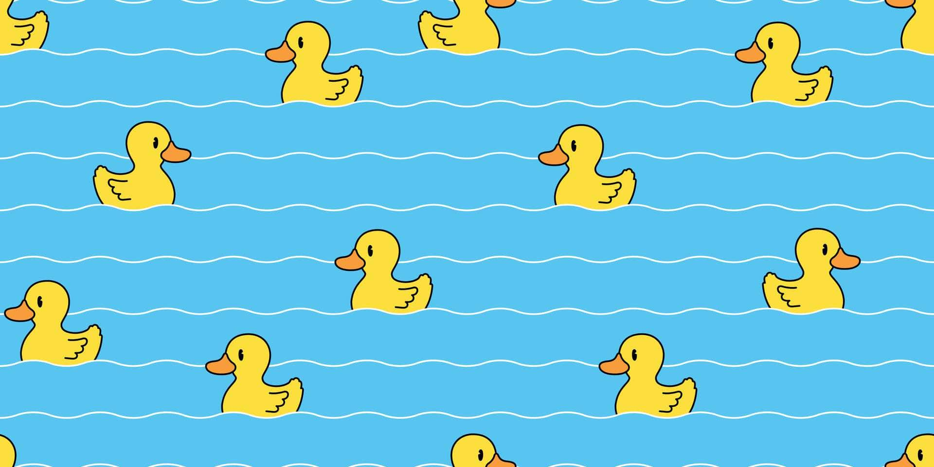 Rubber Duck Swimming Vinyl