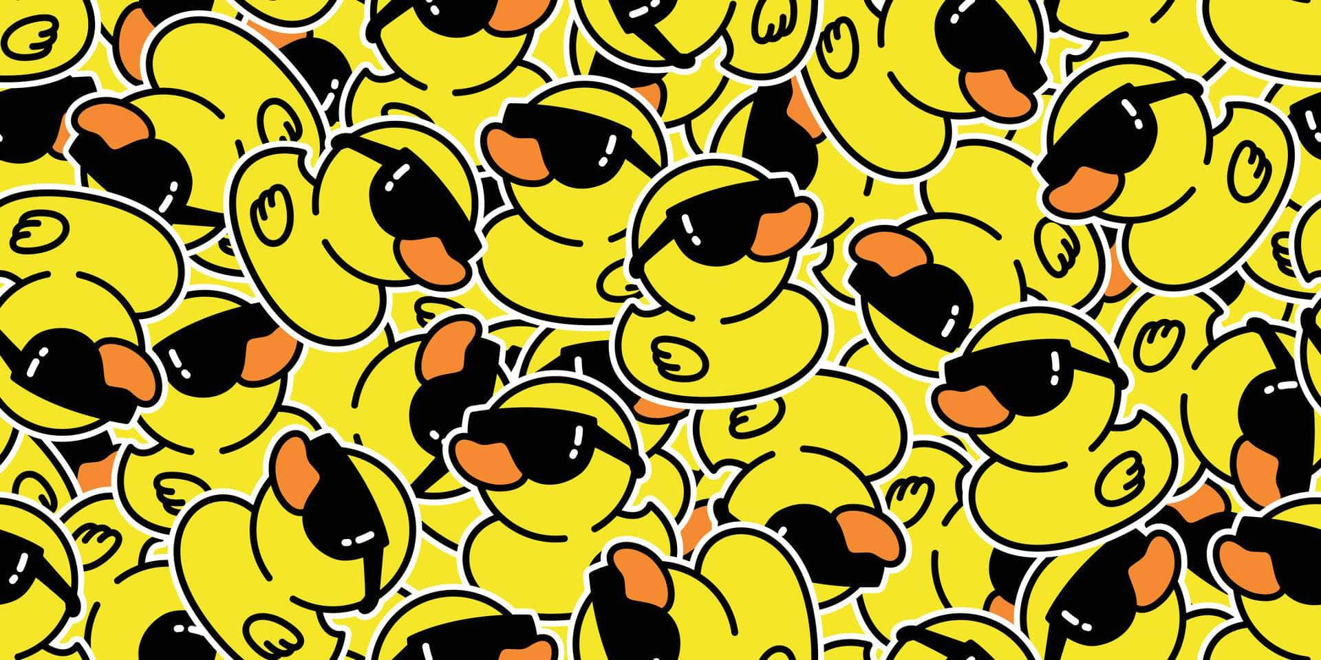 Rubber Duck Woth Sunglasses Vinyl