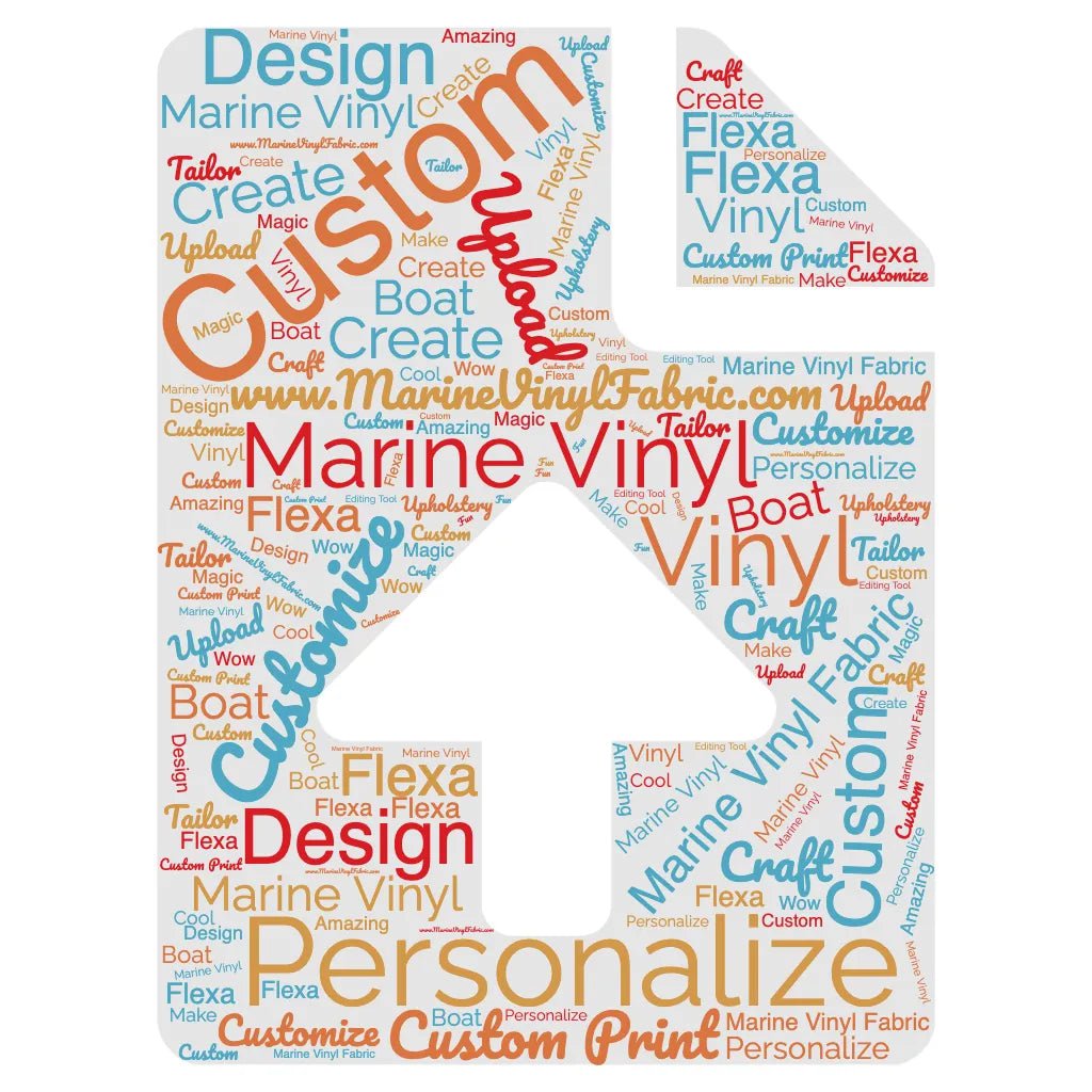 Customize Marine Vinyl Upload Word Cloud